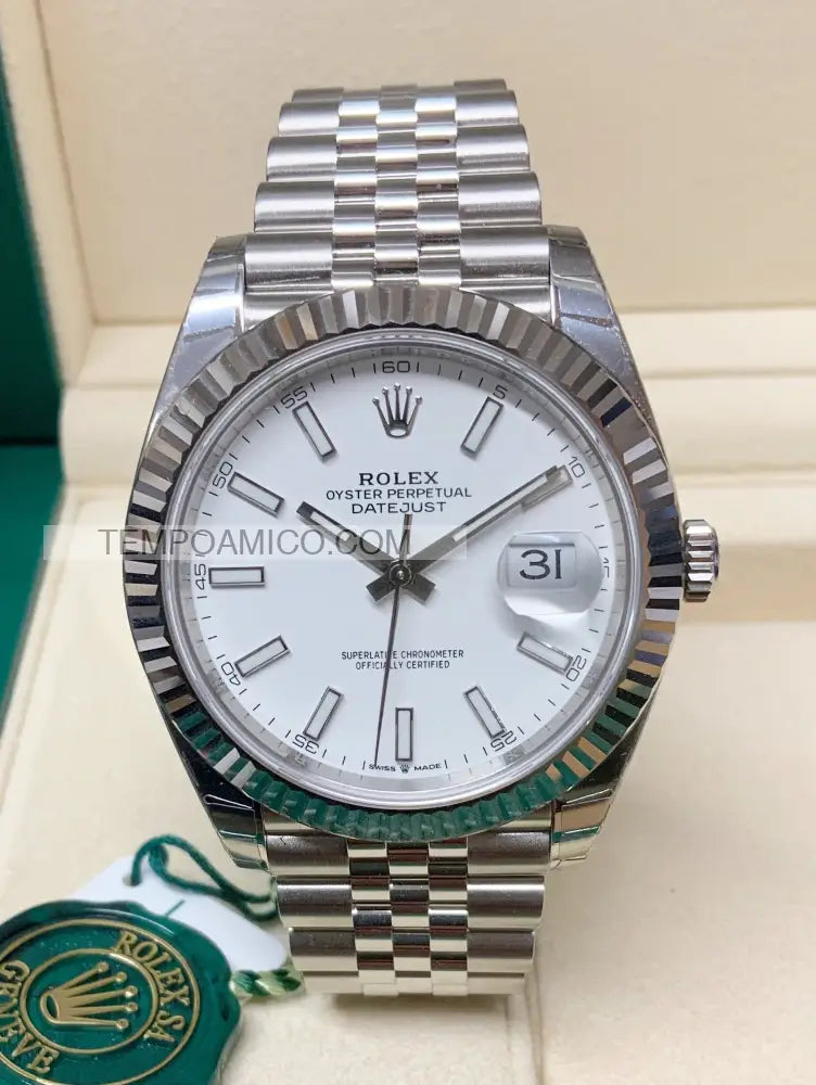 Datejust 36mm Jubilee bianco