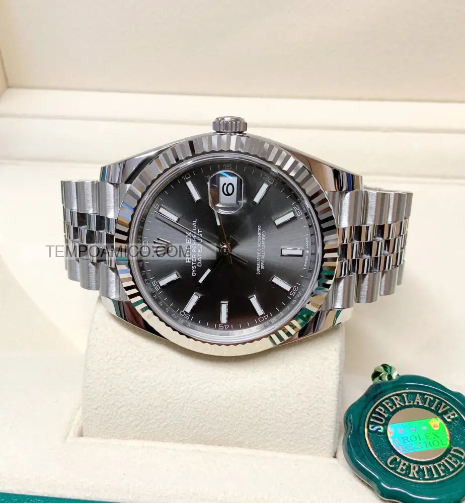 Datejust 41mm Jubilee grigio