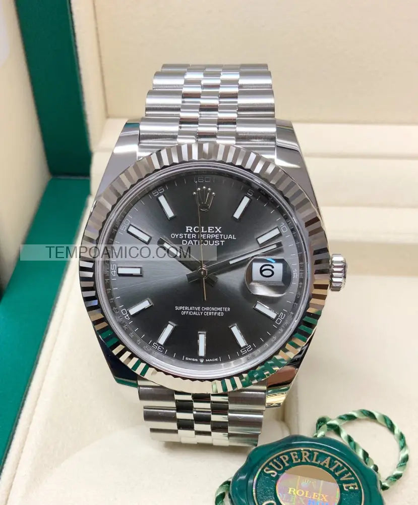 Datejust 41mm Jubilee grigio