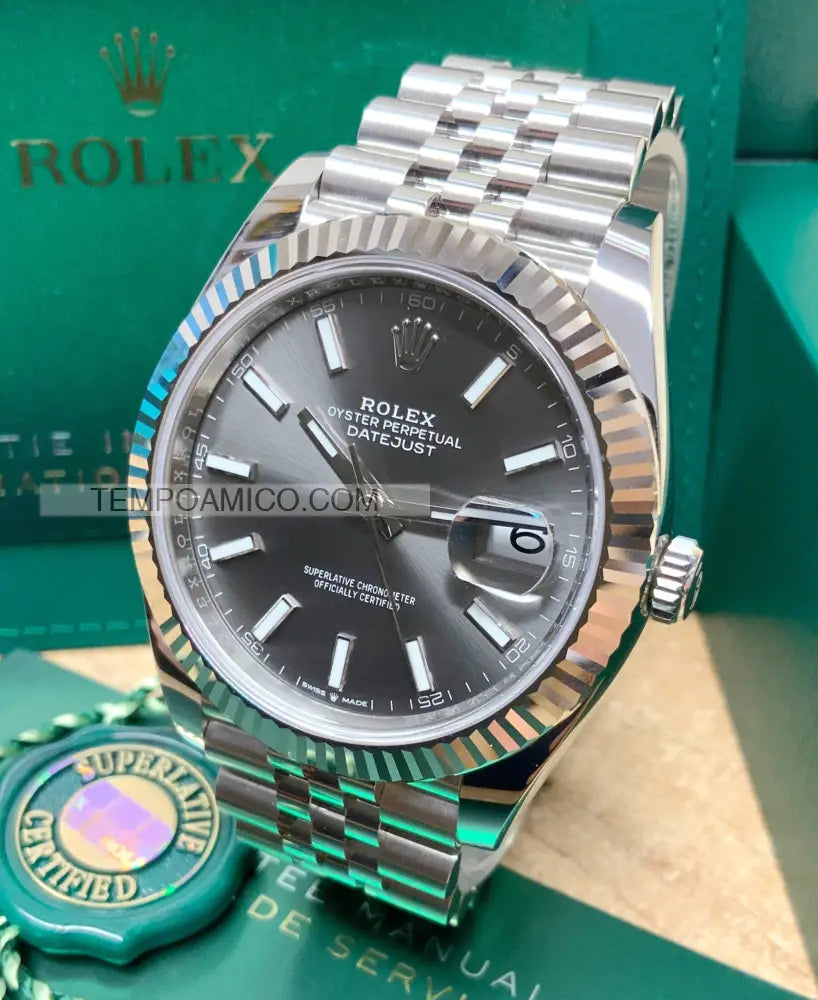Datejust 41mm Jubilee grigio