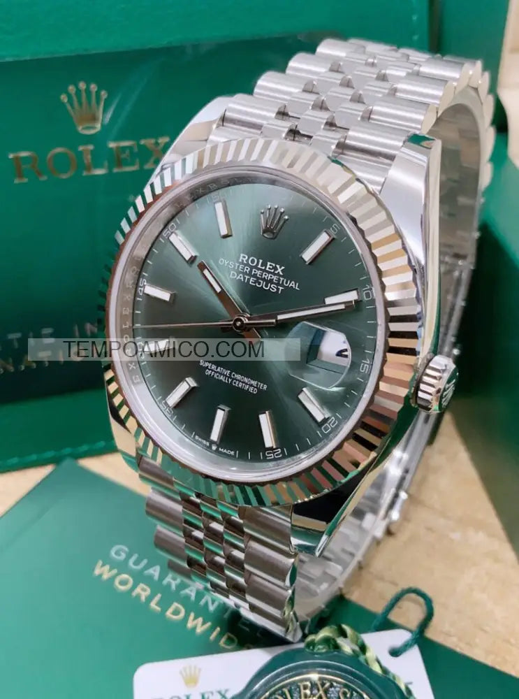 Datejust 41mm Jubilee Mint Green