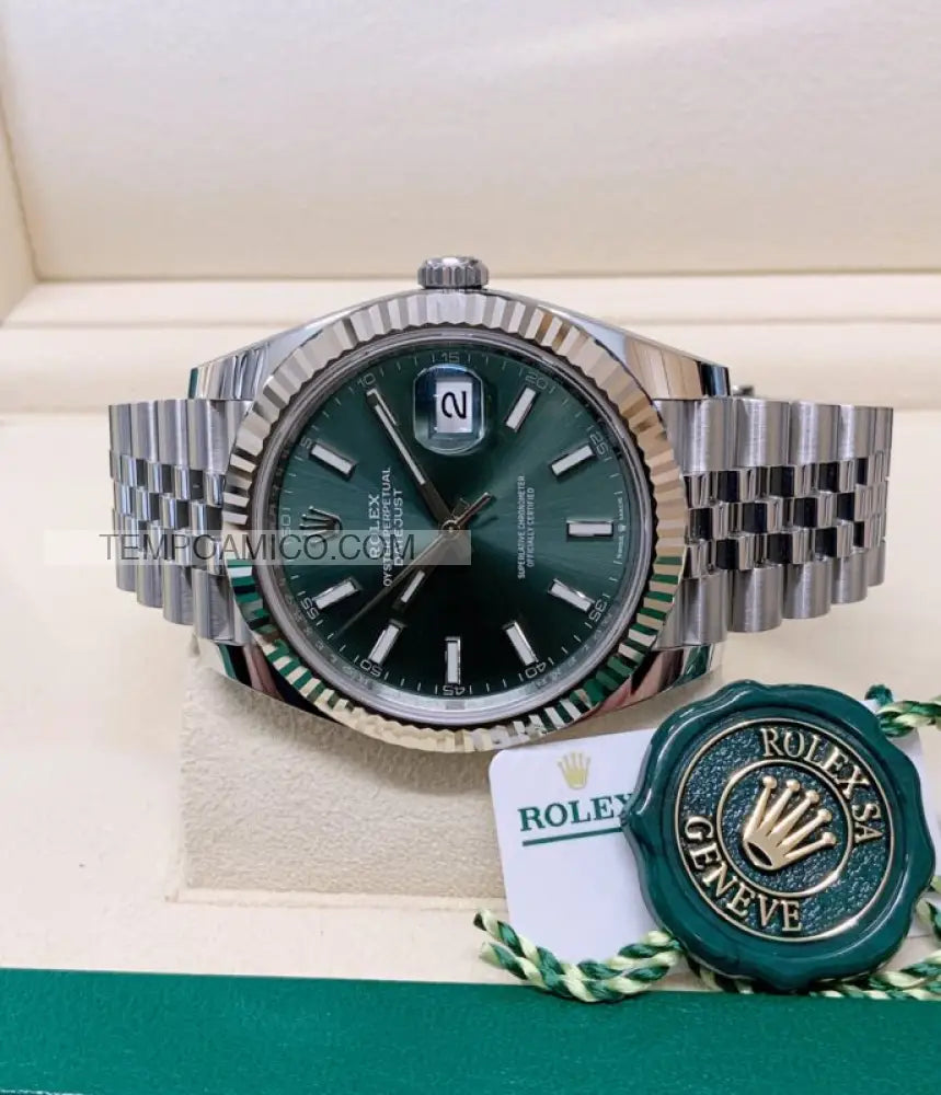 Datejust 41mm Jubilee Mint Green