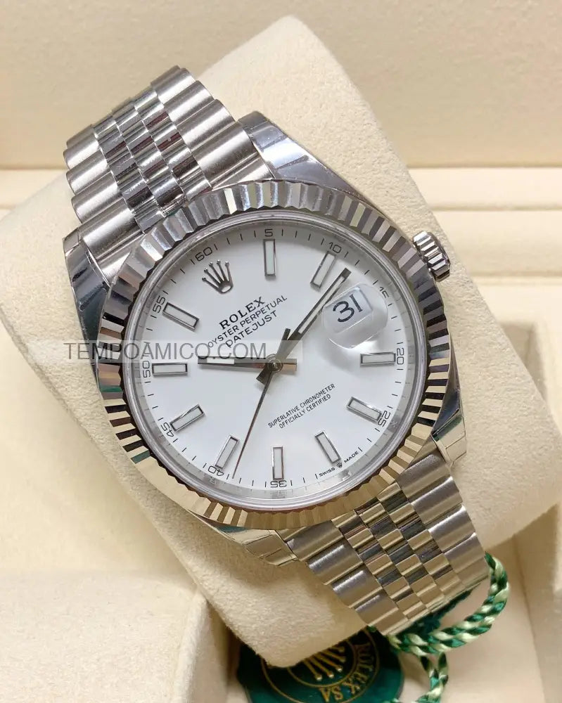 Datejust 41mm Jubilee bianco