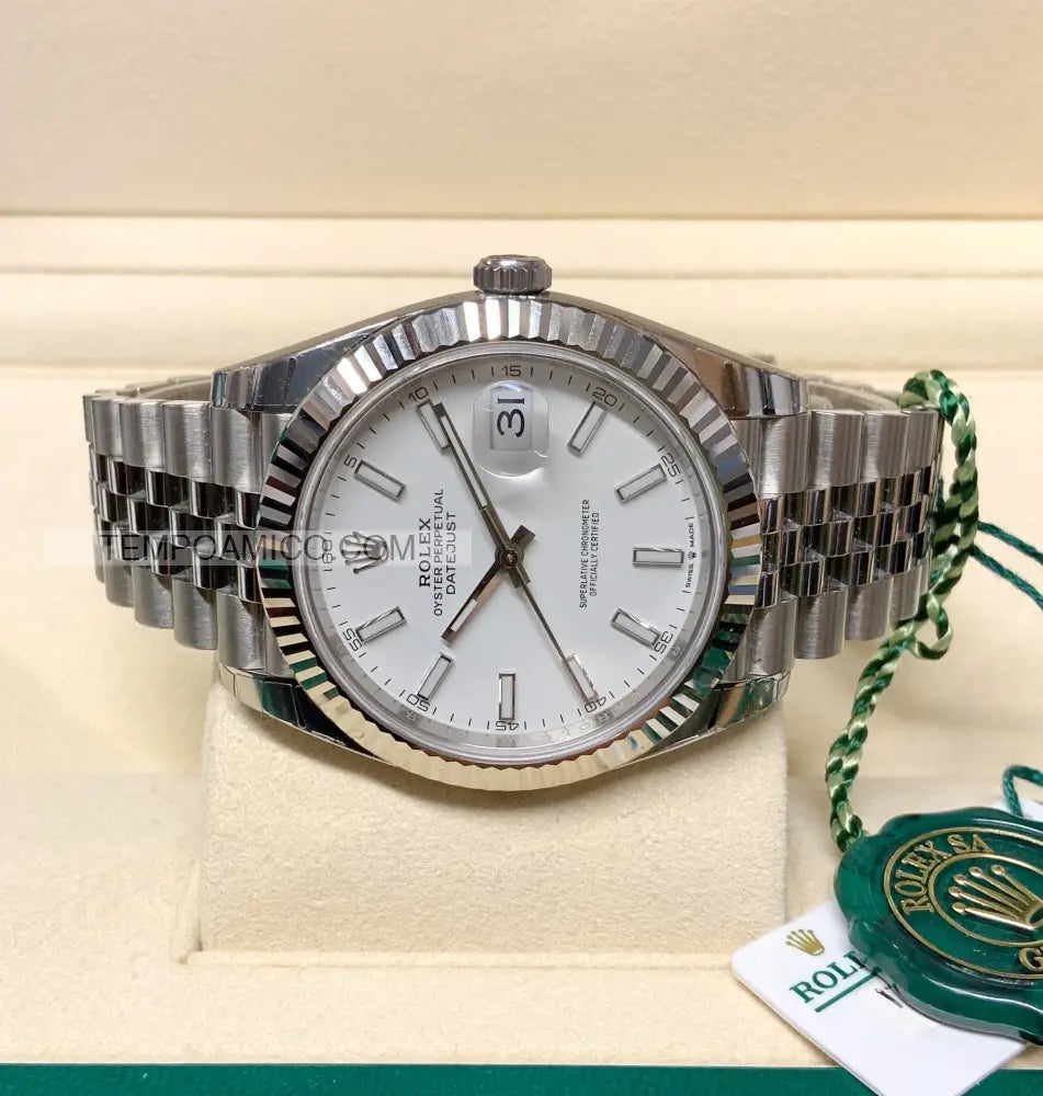 Datejust 41mm Jubilee bianco