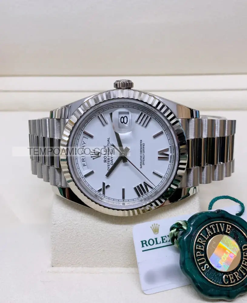 Day-Date 40mm Bianco
