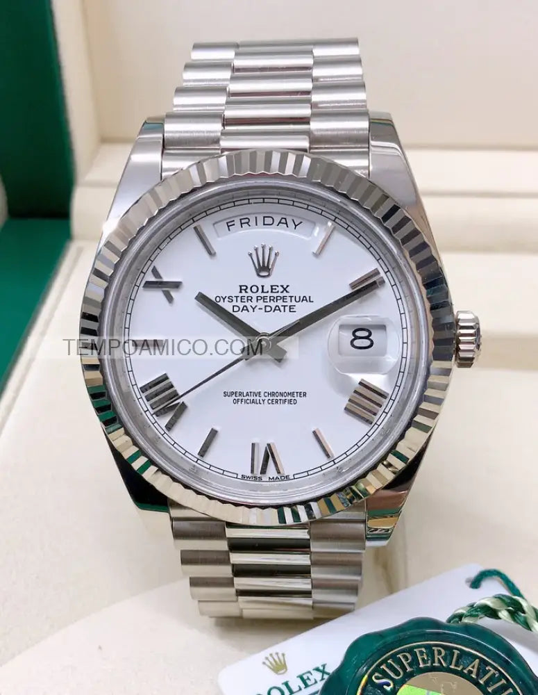 Day-Date 40mm Bianco