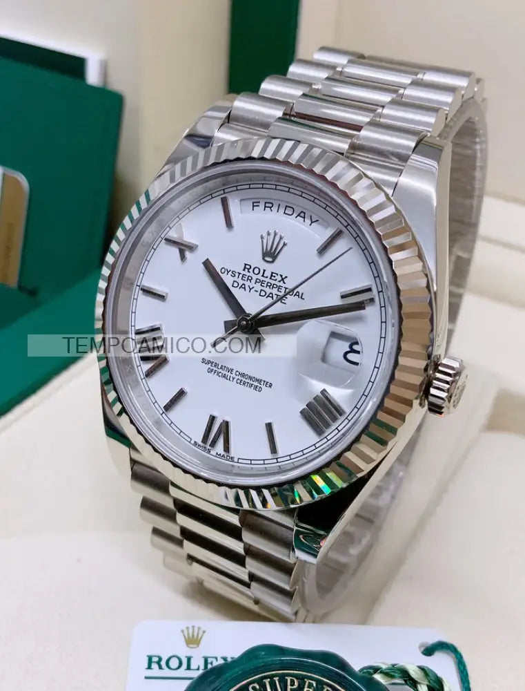 Day-Date 40mm Bianco