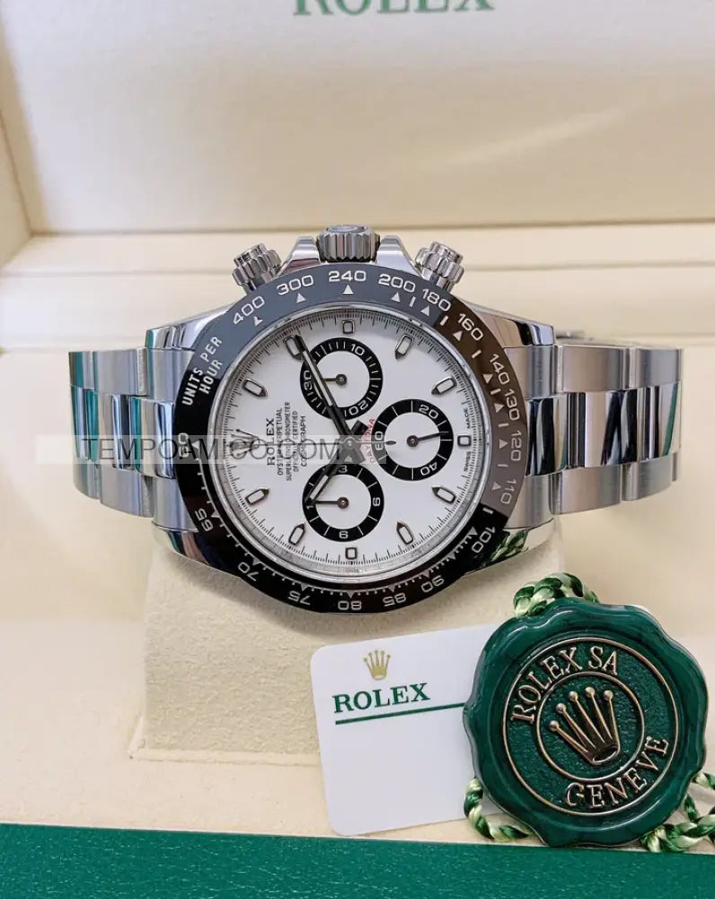 Daytona acciaio ceramica bianco