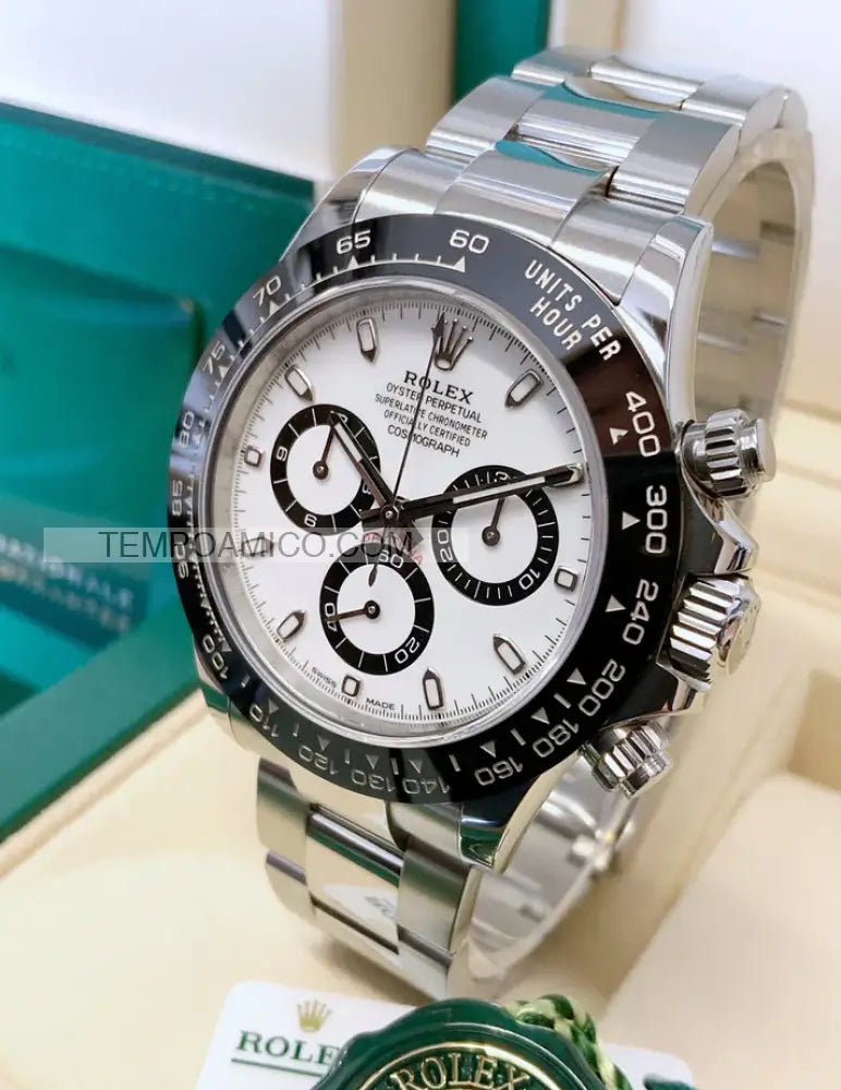 Daytona acciaio ceramica bianco