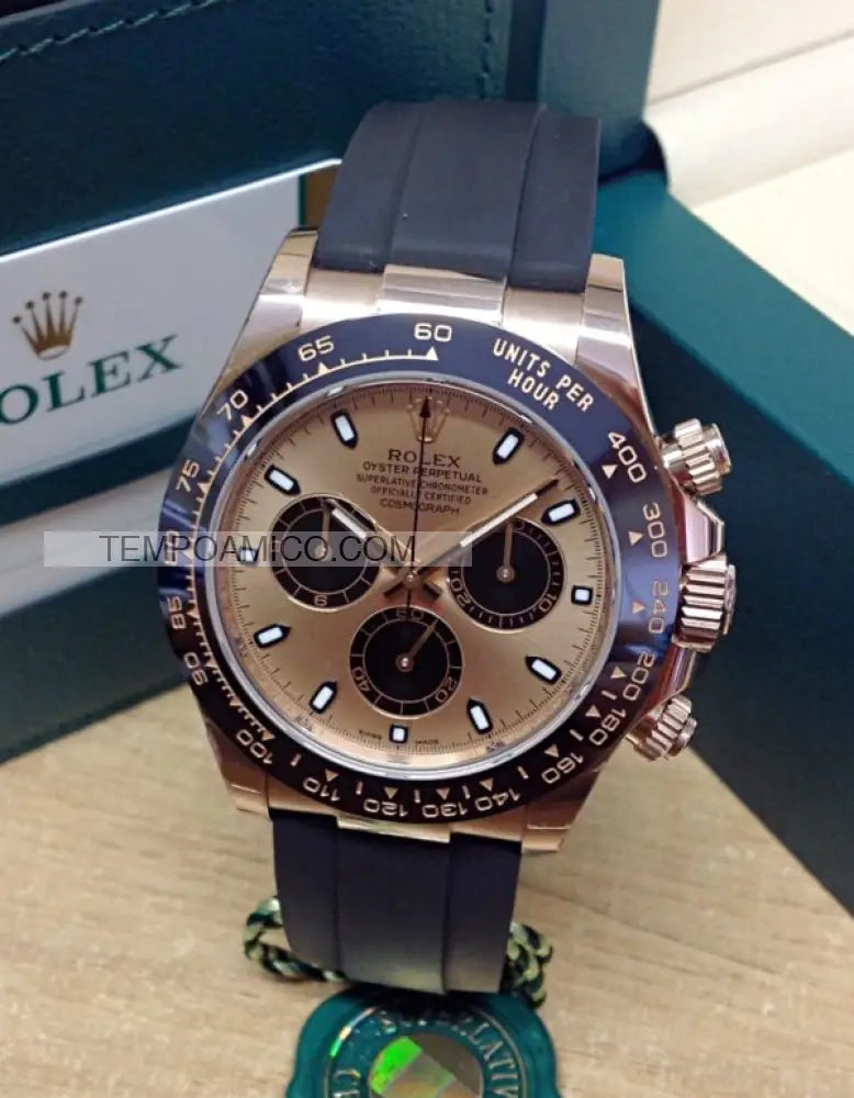 Daytona oro rosa caucciù