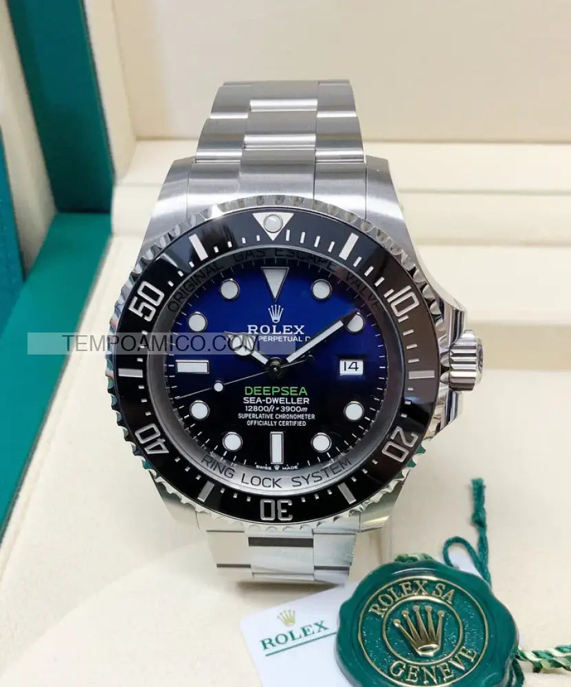 Deepsea acciaio 44mm blu/nero