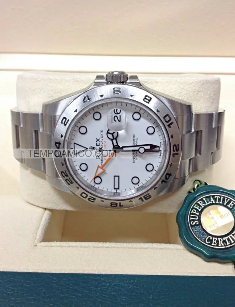 Explorer II acciaio 42mm bianco