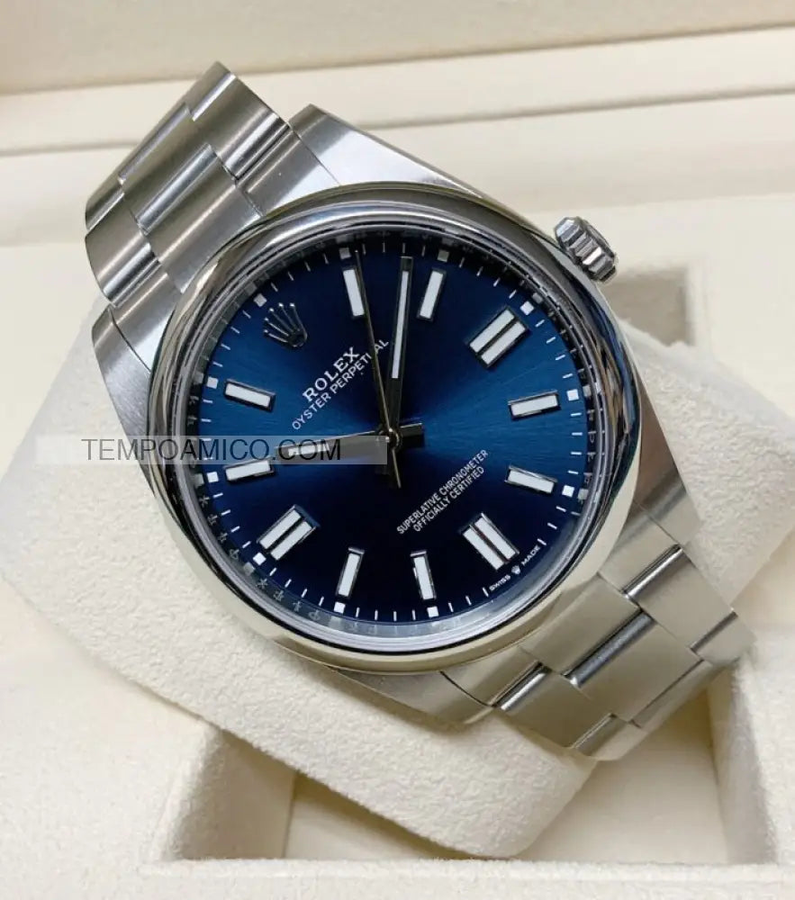 Oyster perpetual 41mm blu