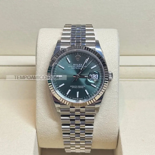 Repliche rolex Datejust 36mm jubile Mint Green orologi di lusso replica rolex