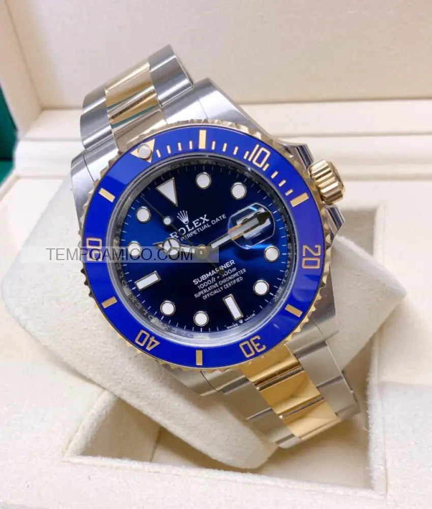 Submariner acciaio e oro blu 41mm
