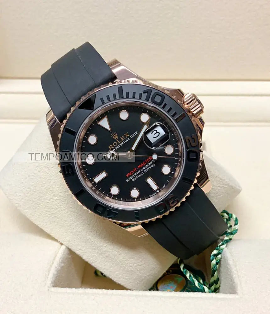 Yacht Master gomma oro rosa