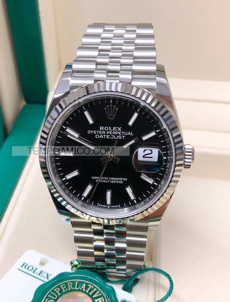 repliche rolex - Datejust 41mm jubile nero - rolex replica