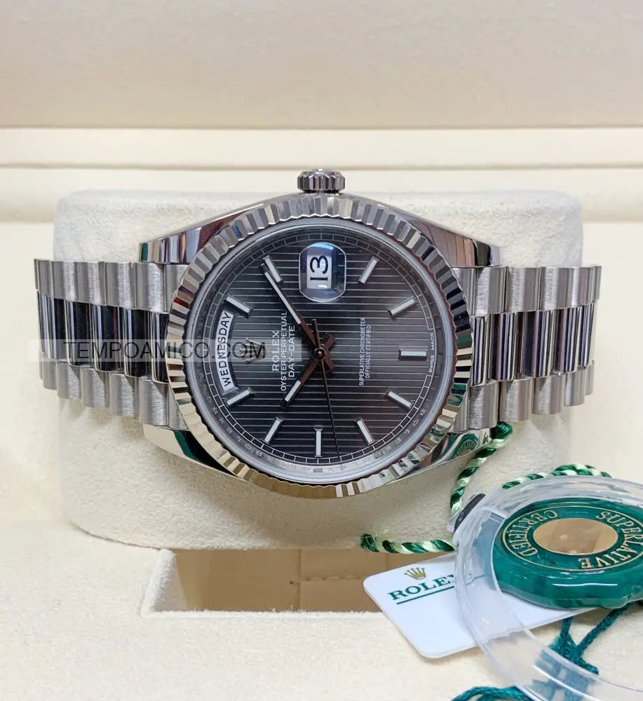 Day Date 40mm grigo Orologi da polso