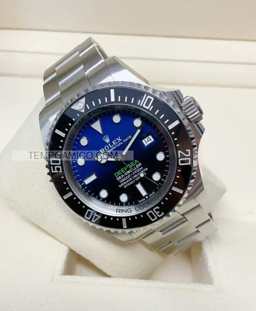 Deepsea acciaio 44mn blu/nero Orologi da polso