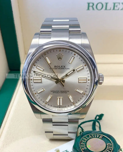 Oyster perpetual 41mm grigio Orologi da polso