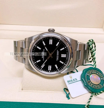 Oyster Perpetual 41Mm Nero Orologi Da Polso