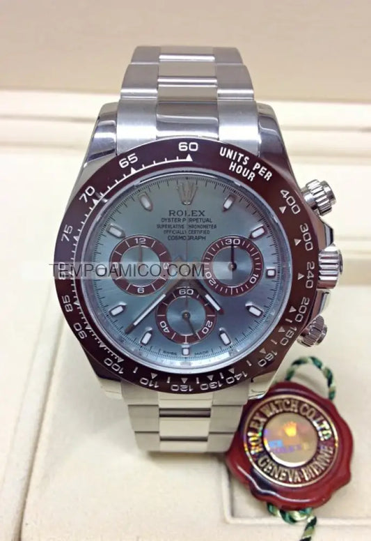 Repliche rolex Daytona crono platinum brown orologi di lusso replica rolex  